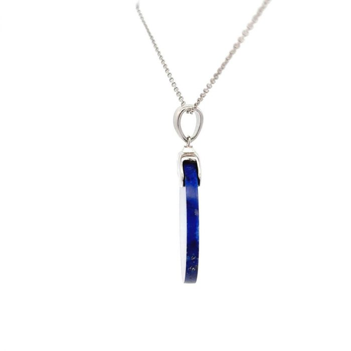 Lapislazuli Frequenzanhänger, Heilstein Schmuck für besseren Schlaf, Energie Schmuck